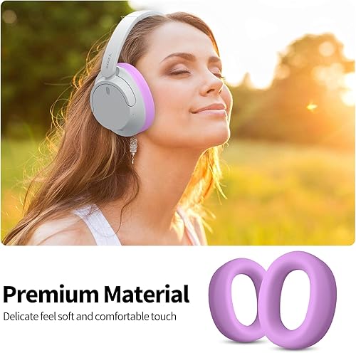 Miniatura 7 de Funda compatible con almohadillas Sony WH-CH 720N, protector de silicona para auriculares, accesorios para auriculares Sony WH-CH 720N, color morado