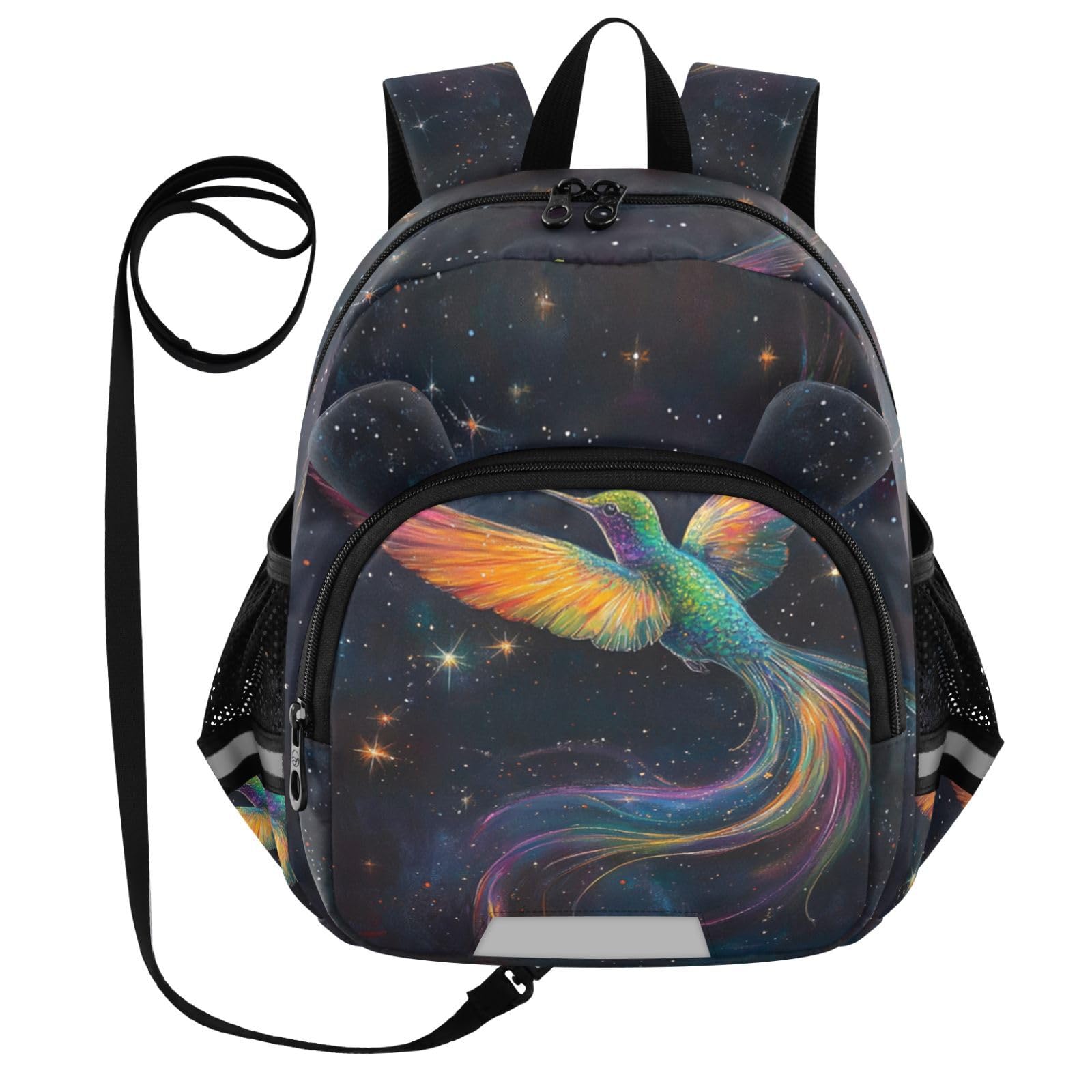 Hummingbird Starry Night Toddler Harness Backpack for Boys Girls 3-6 Years Kids Backpack with Anti Lost Safety Leash Baby Harness Bookbag for Preschool Travel Walking