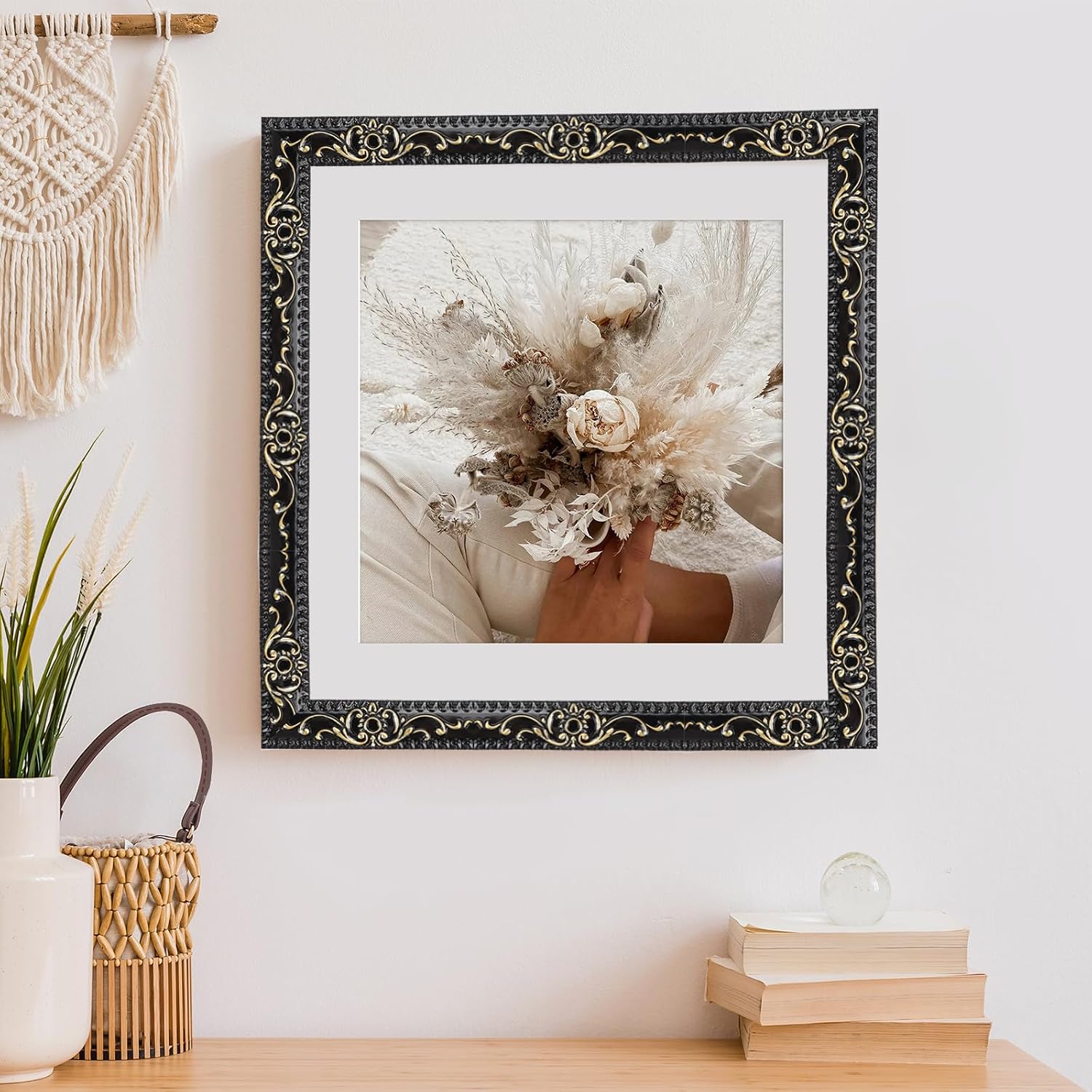 300cm*3.6cm Peel and Stick Wall Molding, Self-Adhesive Trim Molding, 3D Wall Trim for Mirror Edge, Furniture, Door Frame, Ceiling, Home Decoration(Black with Gold)