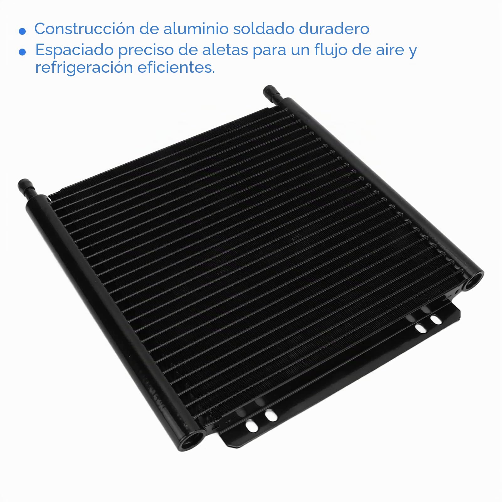 Enfriador de Transmisión de Alto Rendimiento, Enfriador de Aceite de Transmisión, Enfriador de Aceite de Transmisión de Repuesto, Aleación de Aluminio, 26 Filas, Radiador Negro