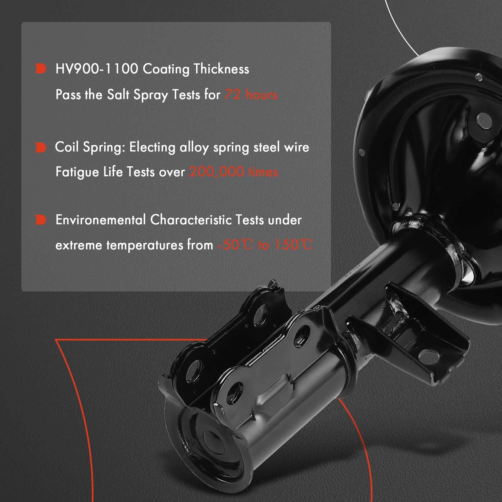 Amazon.com: A-Premium Front Shock Absorber Compatible with Kia 