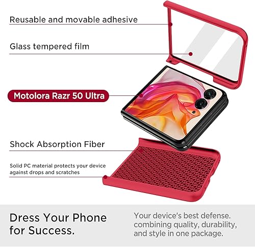 Vista 27 de Miimall Funda delgada para Galaxy Flip 7 con protector de pantalla integrado, grado militar, a prueba de golpes, a prueba de caídas, antiarañazos