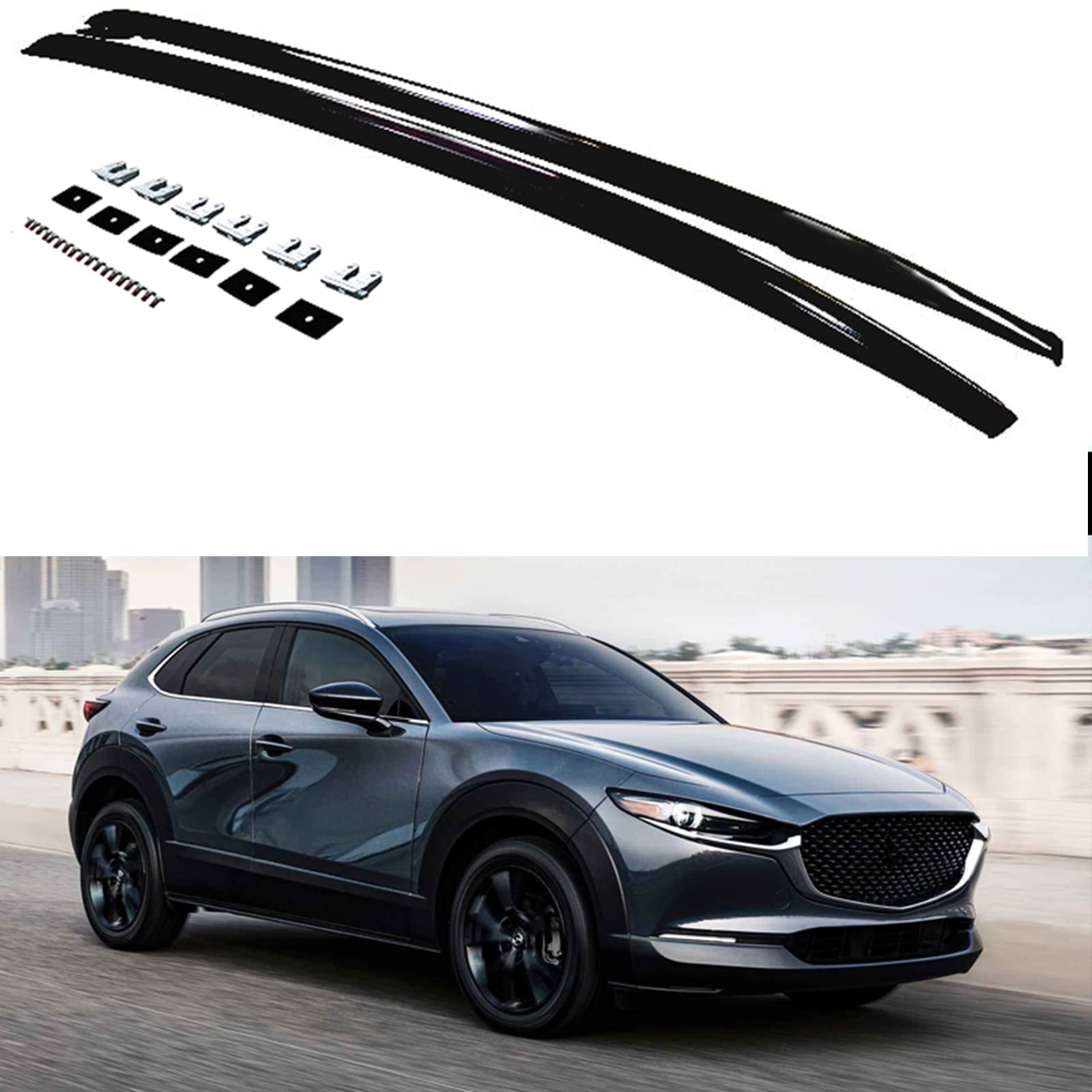 Amazon | ルーフキャリア マツダ CX-30 2020-2022 用ルーフラック 