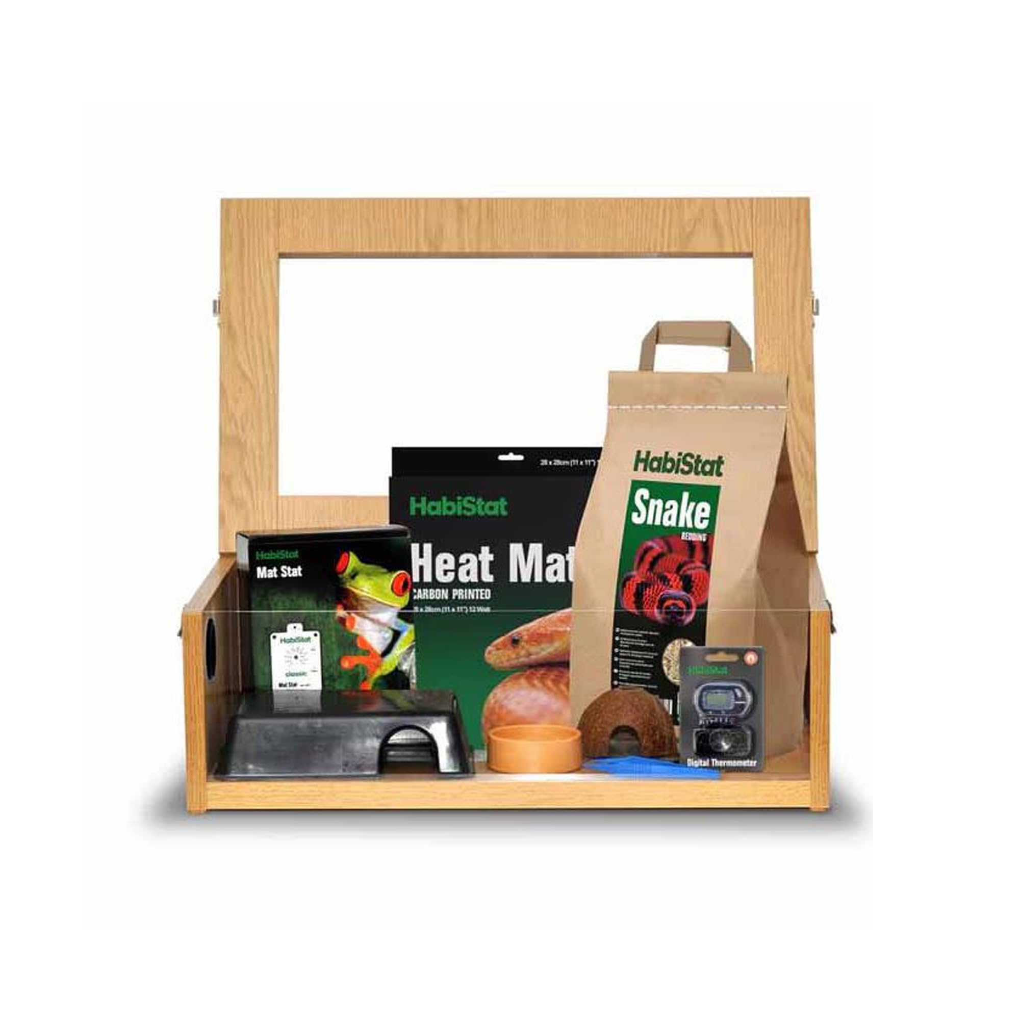 HabiStat Hatching Snake Starter Kit in Oak