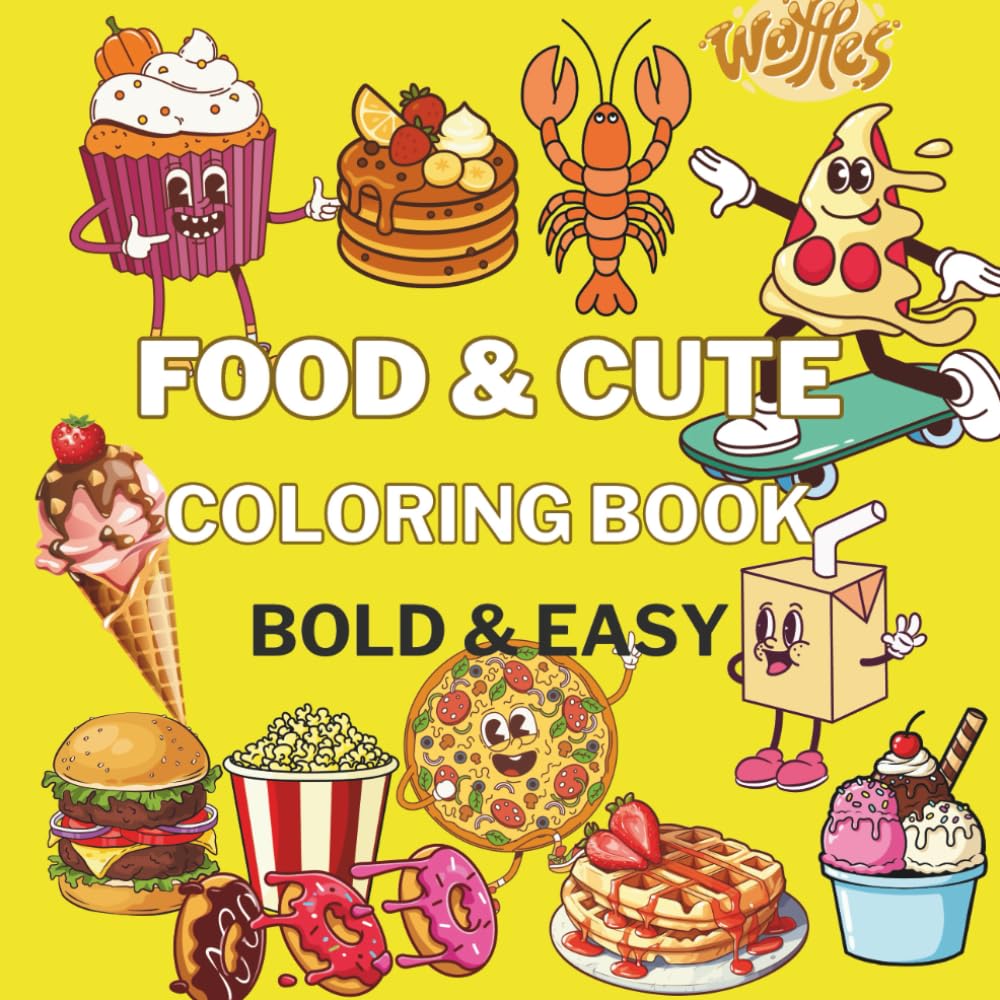FOOD & SNACK COLORING BOOK