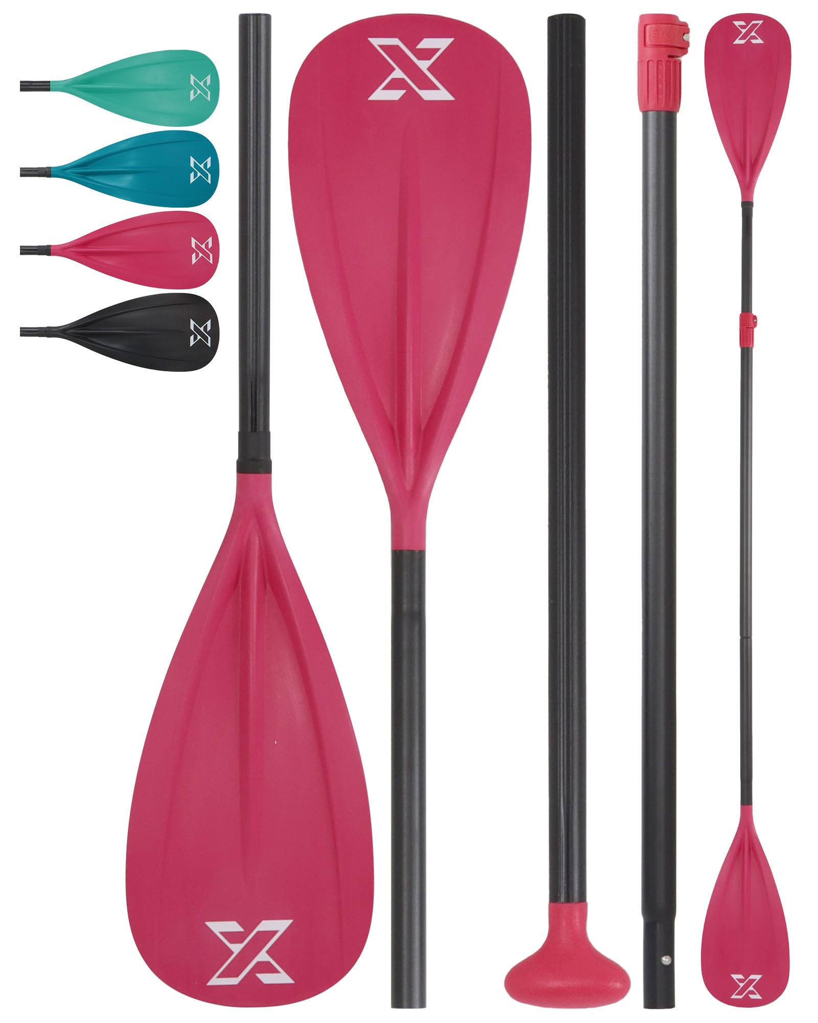 Pagaie SUP Kayak Réglable 3 Parties - Aluminium & Fibre De Verre - Longueur 170-210 Cm - Poids Léger 0,95 Kg