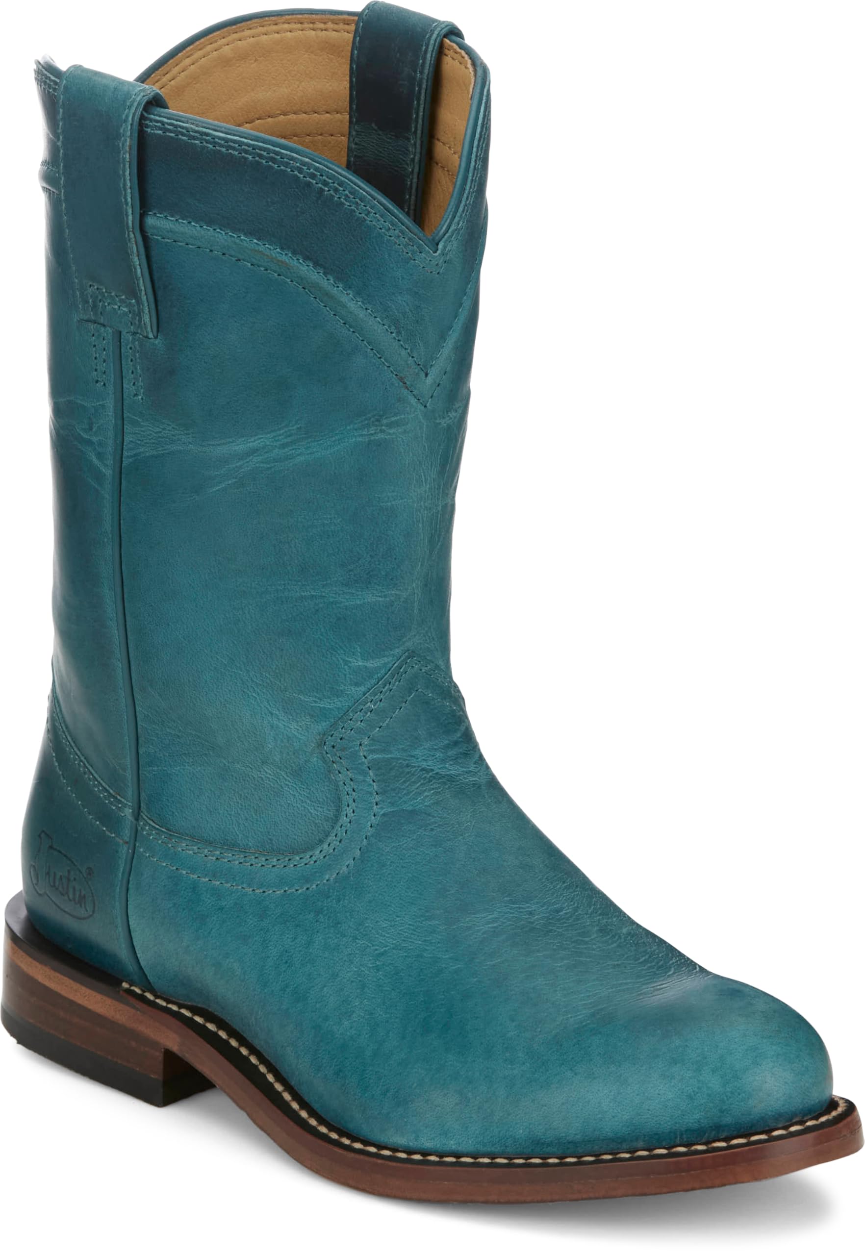 Justin Holland Women's Fashionable Leather Boots - Stylish, Comfortable Footwear for Everyday Wear
