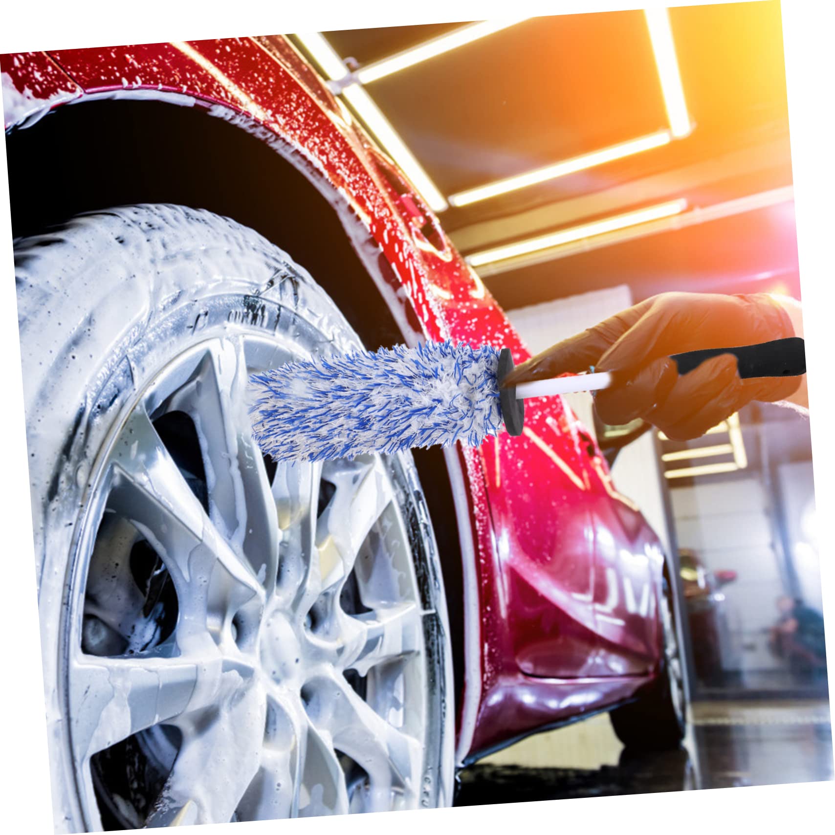 Cabilock 3 Pezzi Spazzola per Pulizia Cerchioni Auto Strumento Pulizia per Ruote Spazzole per Detailing Auto Materiale Facile da Usare e Riutilizzabile