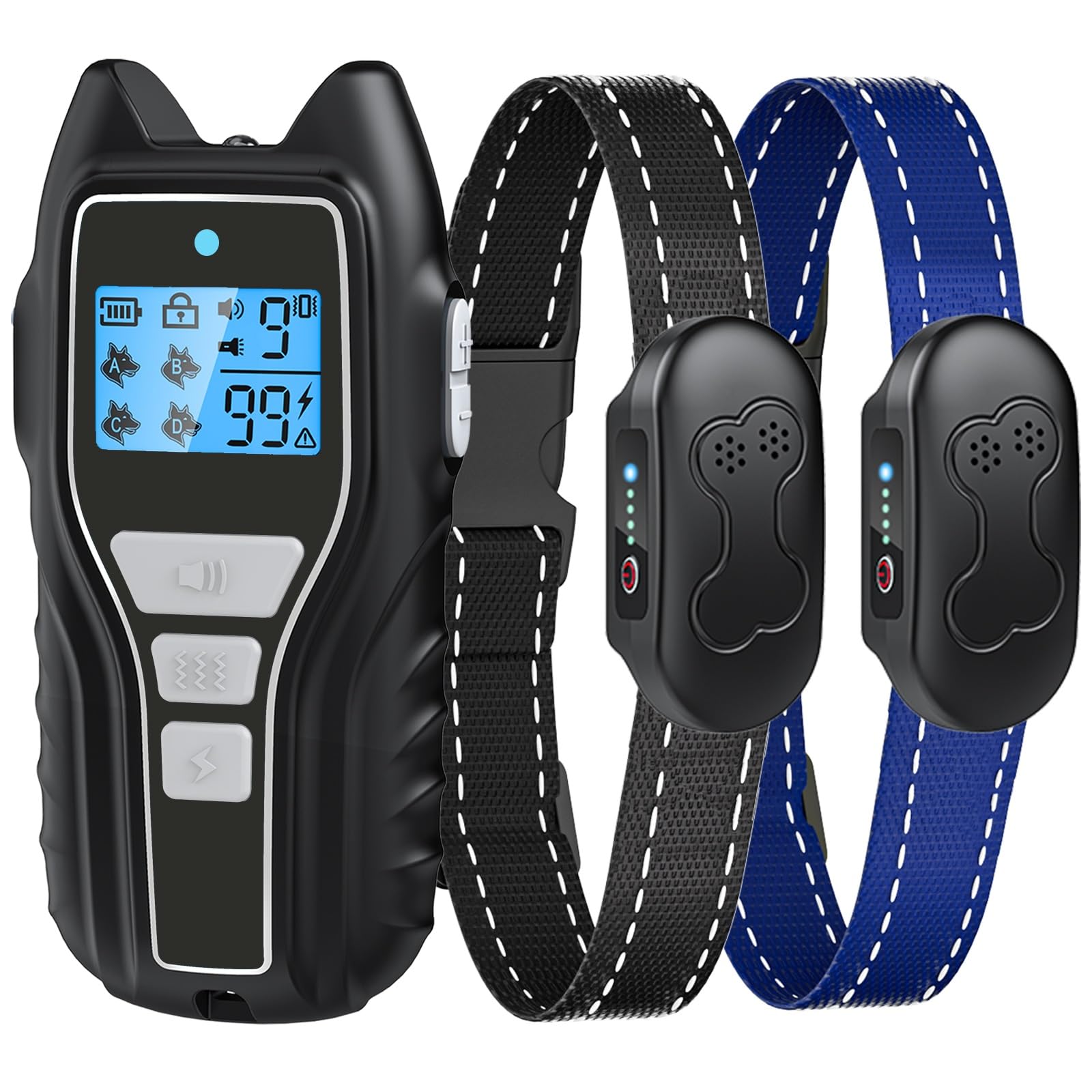 Photo 1 of Asrcs Dog Shock Collar with Remote - 2 Dogs, 2000FT Range, Waterproof