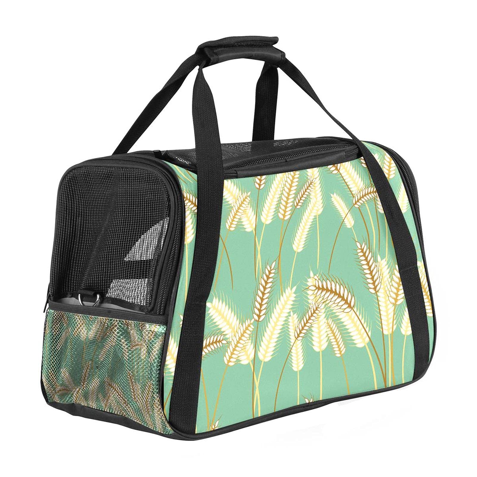 Sac de transport pour chat et chien cabine avion herbe d'orge