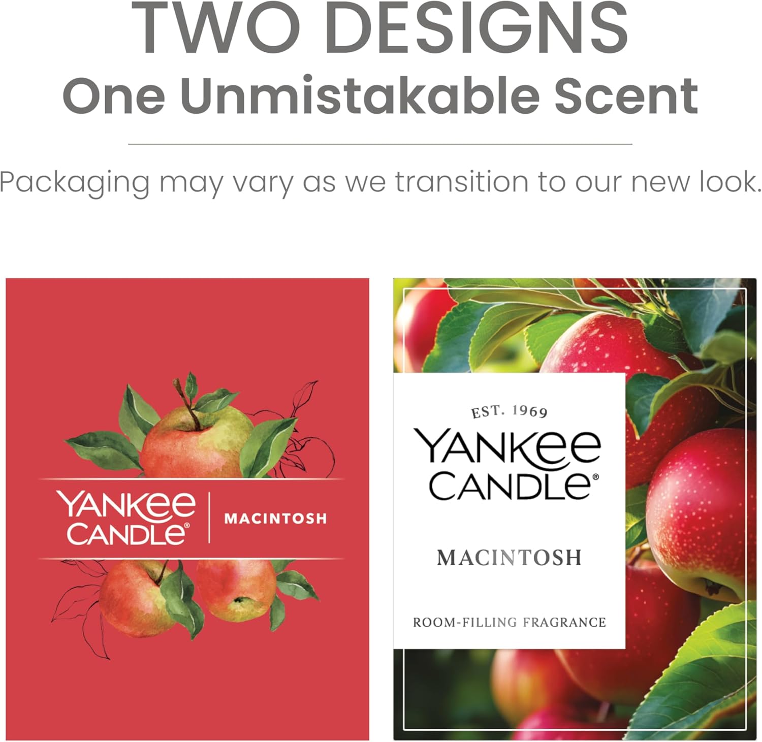 Yankee Candle Small Tumbler Scented Candle with up to 40 Hour Burn Time, Premium Plant Wax Blend for Consistent Burn, 4.3 oz Tumbler Candle with Room Filling Fragrance, Macintosh