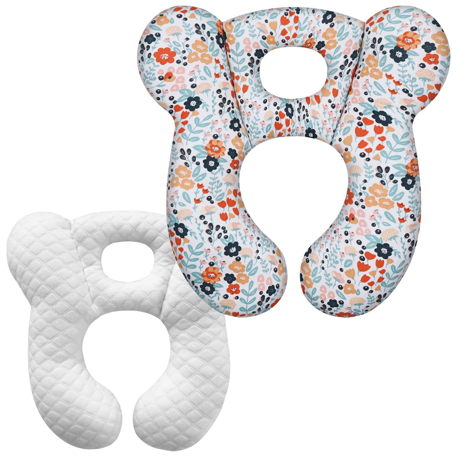 Baby Travel Pillow, Infant Kid's Cushion Soft and Skin Friendly for Car Seat, Pushchair and Stroller (Style M)