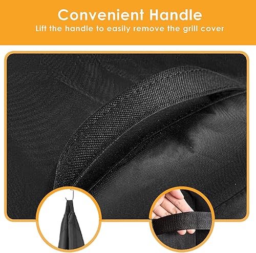 Miniatura 6 de Blackhoso Cubierta impermeable 600D para parrillas Traeger Tailgater serie 20, accesorios de cubierta de parrilla resistente para parrillas Traeger