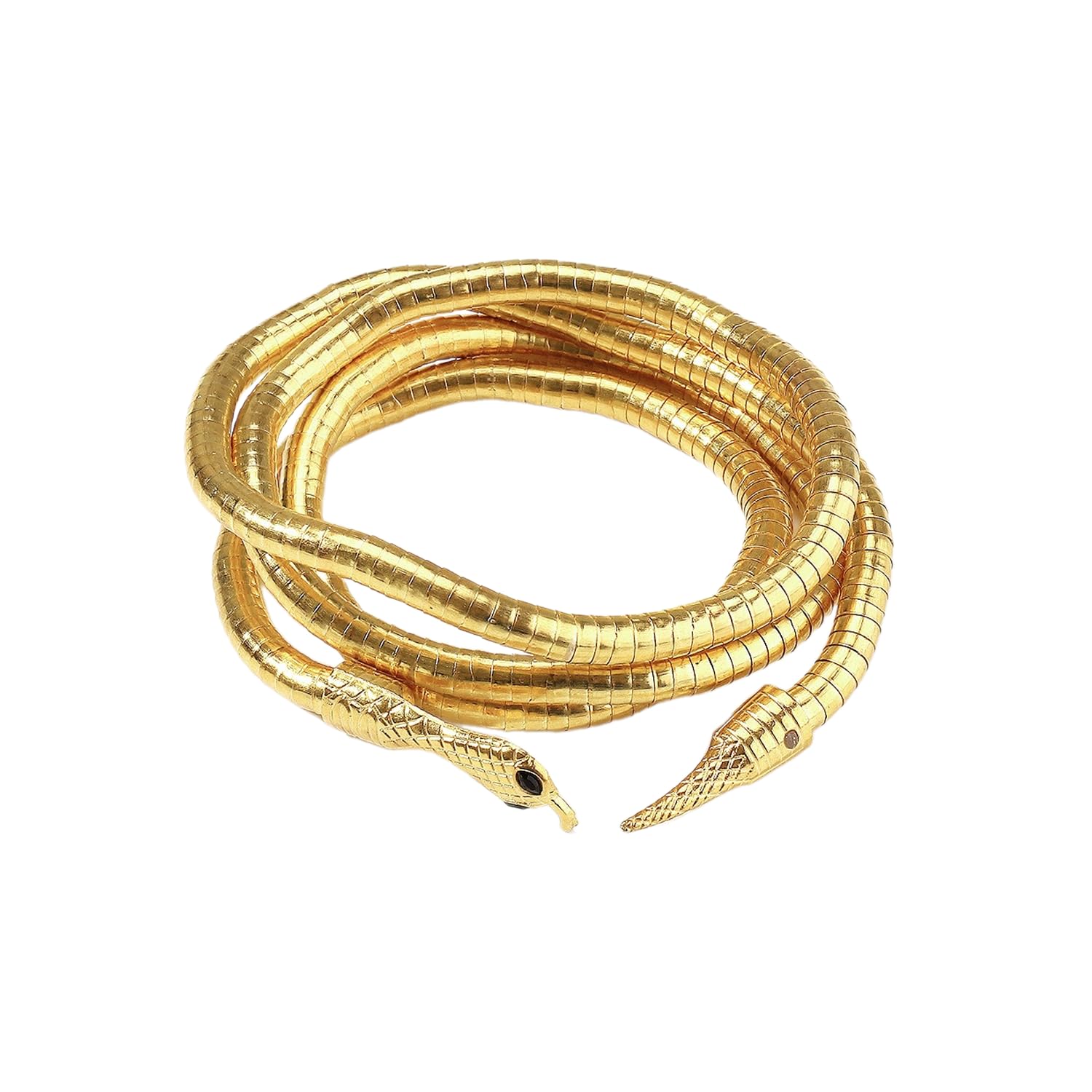 1 Piece Snake Necklace Medusa Necklace Snake Bracelet Gold Necklace Jewelry Snake Bracelet Bendable Bracelet Fashion Bracelet Suitable for Men Women