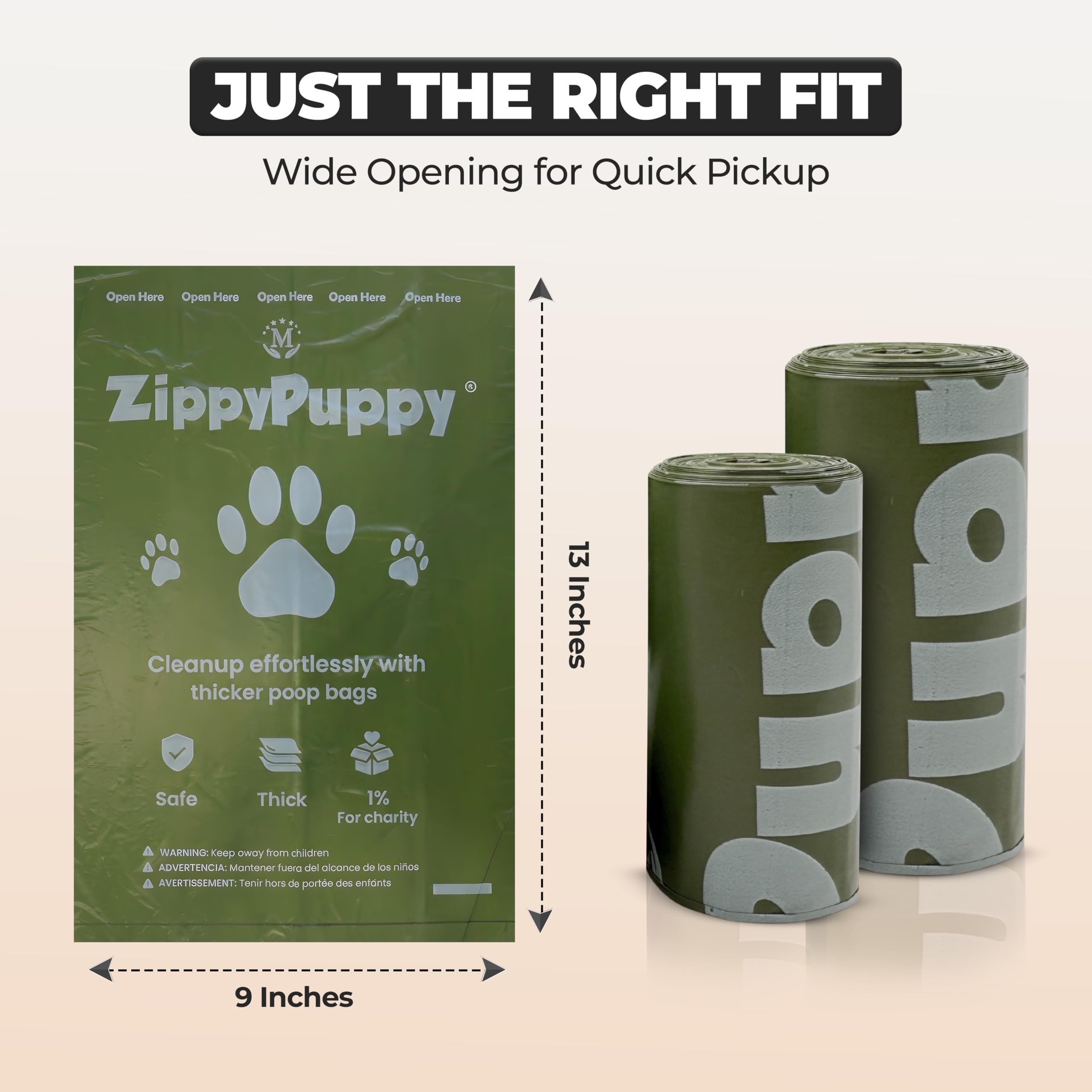 ZippyPuppy Dog Poop Bags (Canadian Owned) – 360 Count Extra Thick