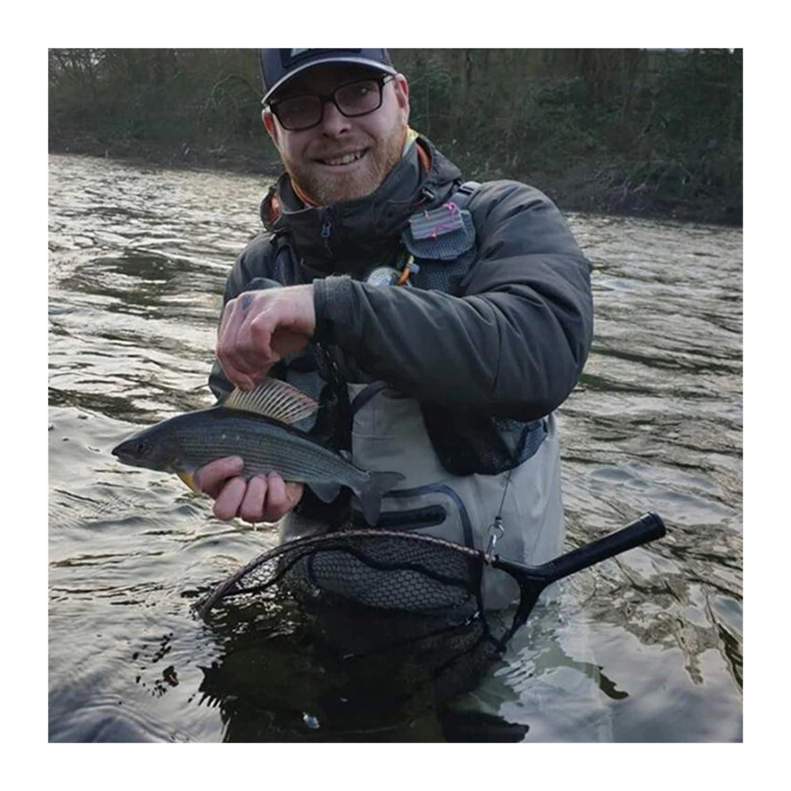 Wathose Herren Wathose for Fliegenfischen, atmungsaktiv, wasserdicht, mit Strumpffuß, Flusswathose for Damen und Herren