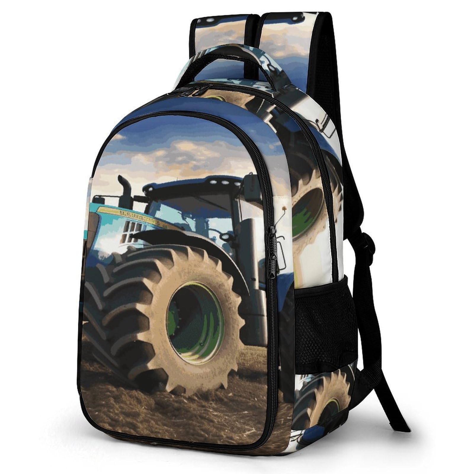 Mochila para portátil de tractor agrícola con compartimentos acolchados 8