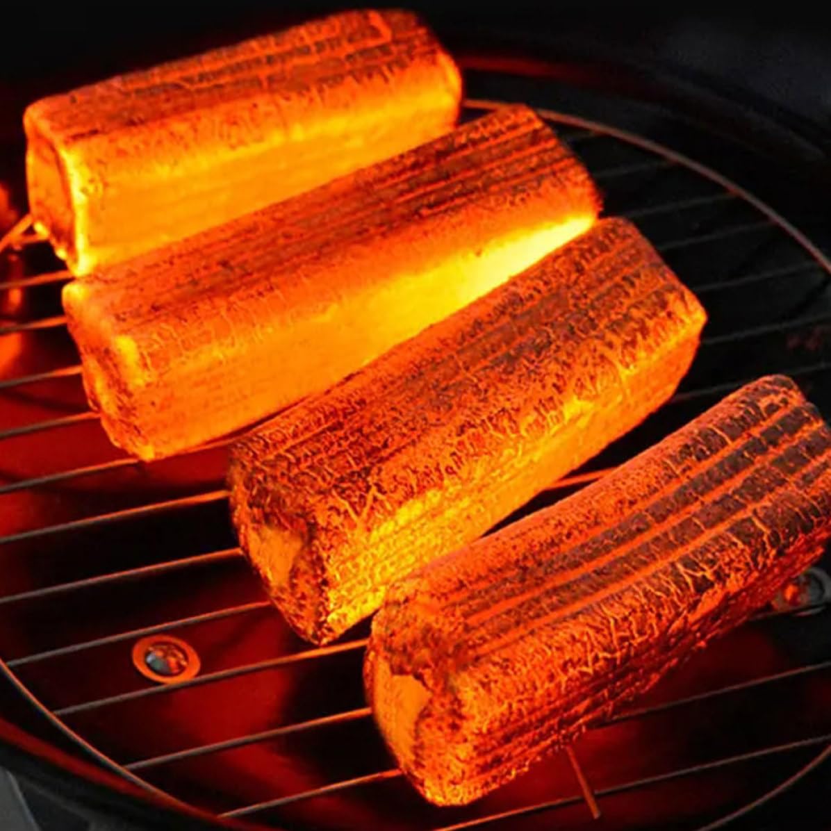 5 Pezzi Carbone in Bambù per Barbecue, Cottura e Fuoco