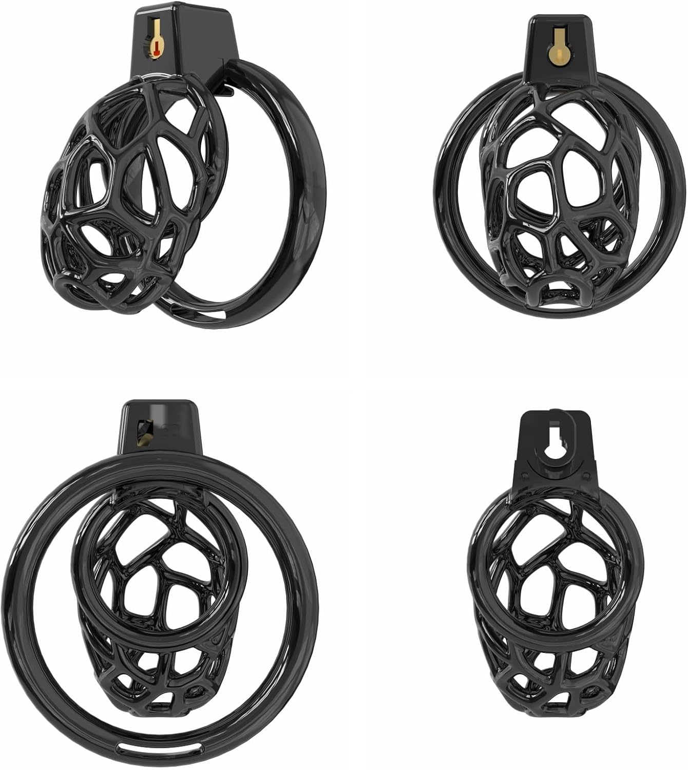 Men's Fitness Protective Training Cage - Resin Material - Stress Relief - Lightweight and Breathable - Enhanced Comfort - A342 (Black, M)