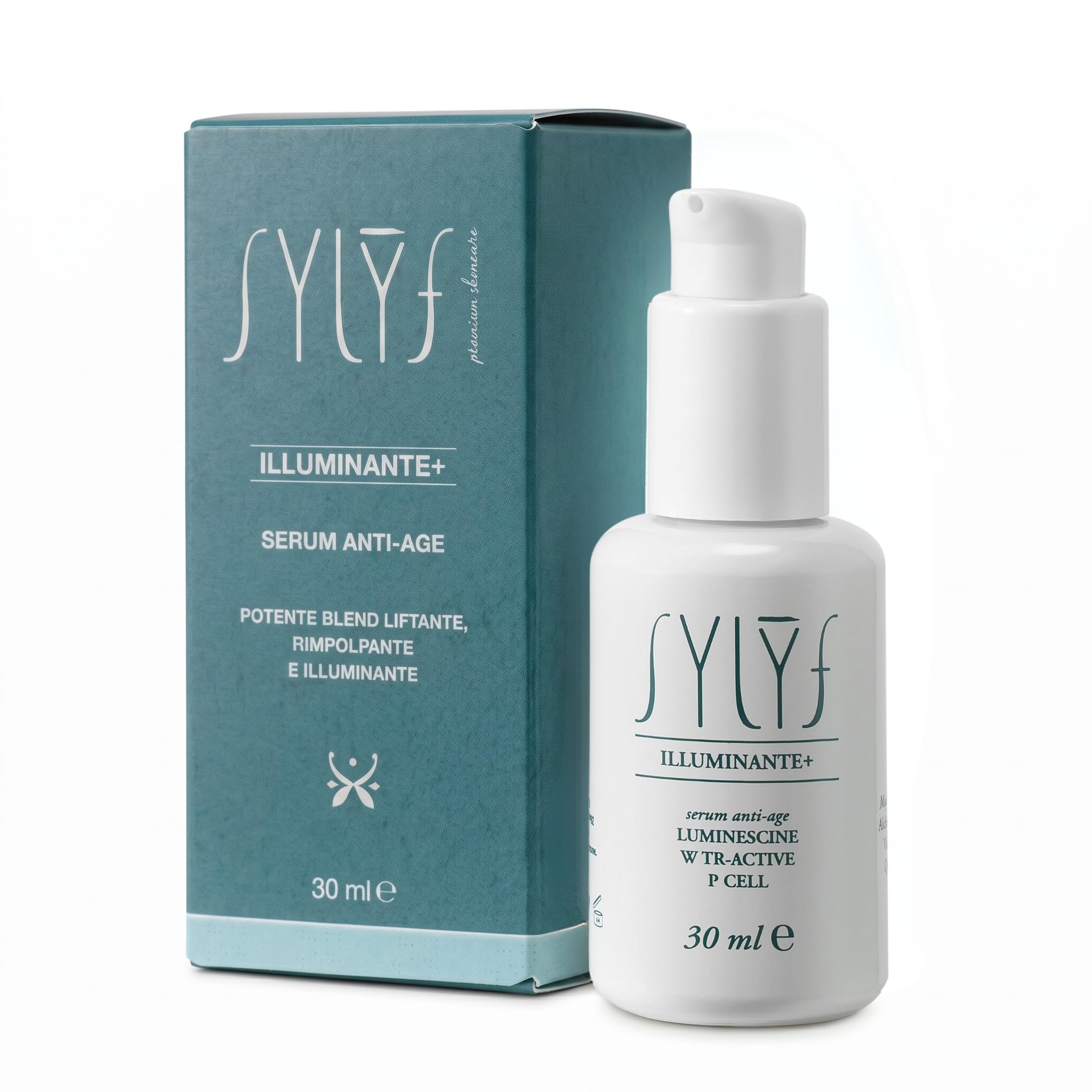 SYLYF Illuminante+ Siero Viso Anti-Age Liftante ed Elasticizzante 30 ml | Formula concentrata | Azione Liftante Elasticizzante | Pelle più tonica | Miscela sinergica di attivi