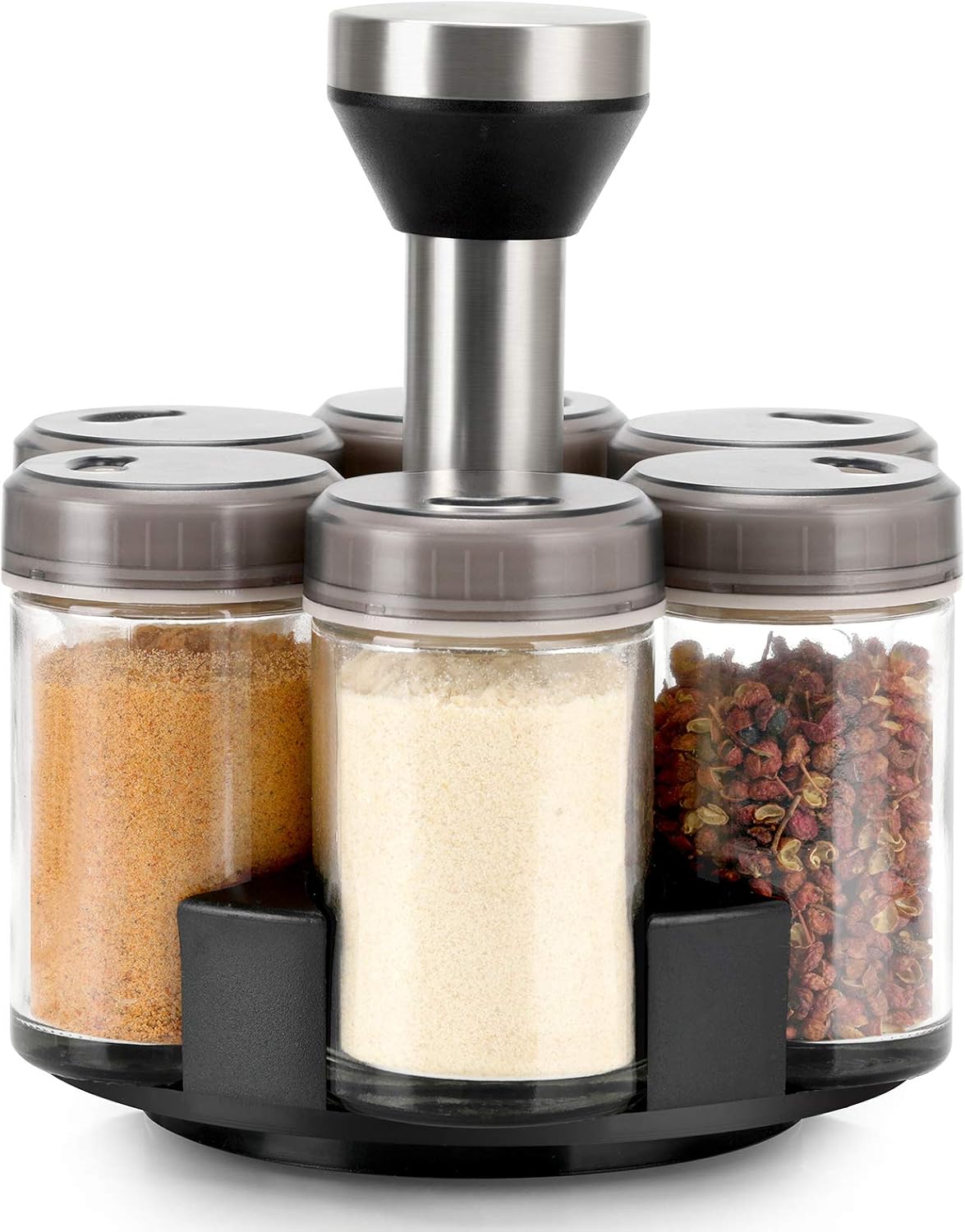 Amazon.com: 6-Jar Revolving Spice Rack Organizer, Spices and Seasonings ...
