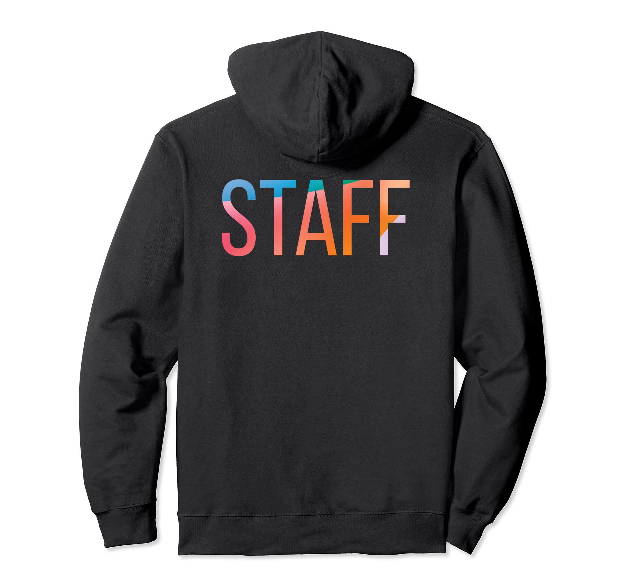 Staff Uniform - Back Design - Cool Color Event Pullover Hoodie