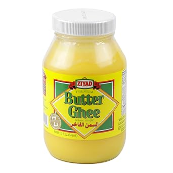 Ziyad Pure Ghee Clarified Butter - 32oz - Rich Buttery Flavor & Creamy Texture - Butter- Ideal for Paleo/Keto Diets, Frying, Sauteing, Baking & Coffee