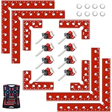 90 Corner Clamps for Woodworking, Aluminum Right Angle Kit 8PCS