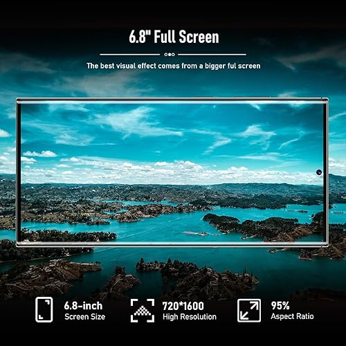 Miniatura 4 de Teléfonos Android desbloqueados S23 Ultra Teléfono celular 2023 Android 13 Teléfono móvil con SS Pen, 8GB+256GB, pantalla de 6.8", cámara de