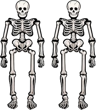 79" Skeleton Halloween Balloon, 2 Jumbo Skull Foil Balloon for Halloween Decorations Indoor, Halloween Home Decor, Halloween Decorations Outdoor
