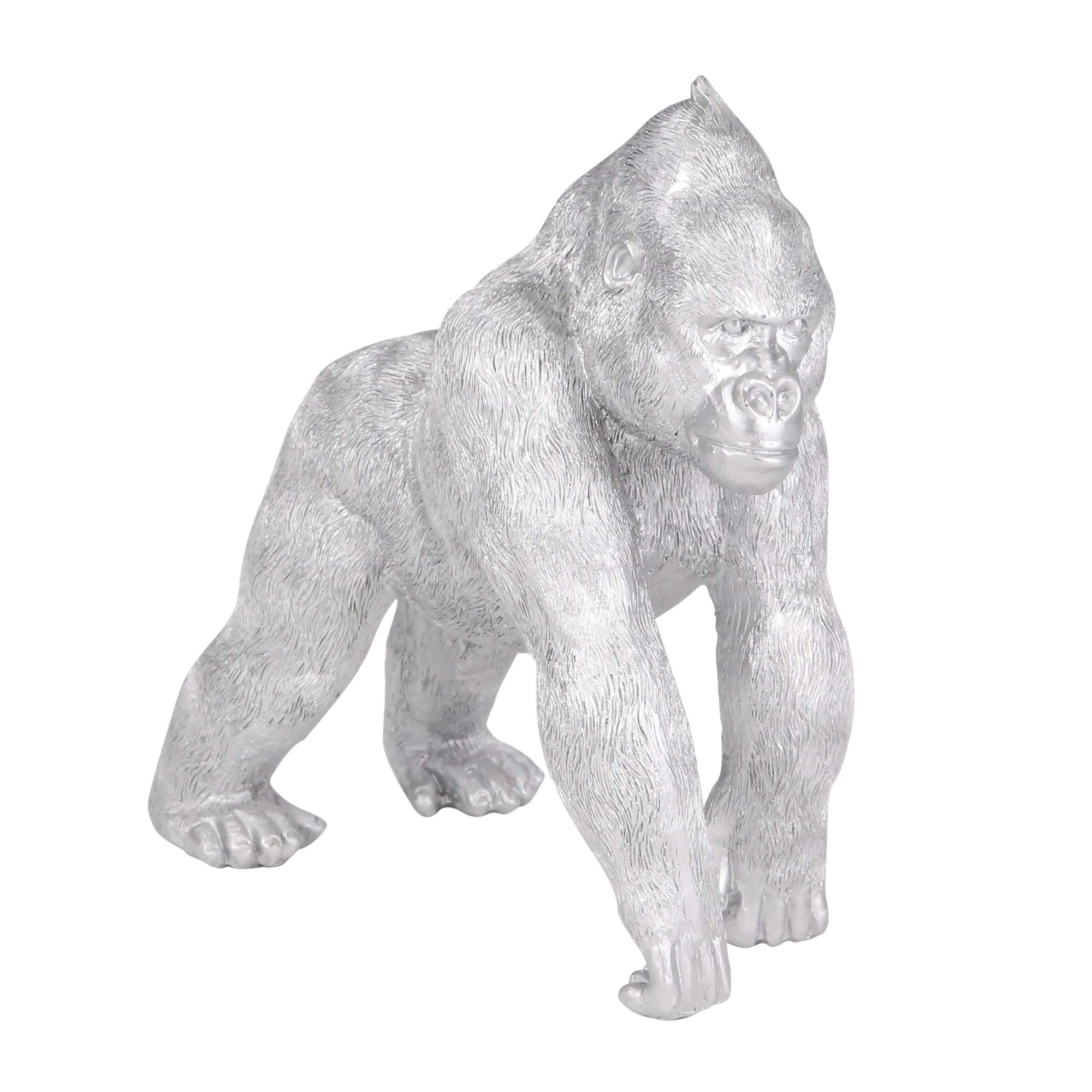 Amazon Com Sagebrook Home Polyresin 10 Gorilla Silver 10 L X 5 W X 9 H 02 Home Kitchen