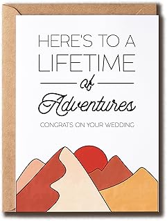 To A Lifetime Of Adventure Card - Congrats Wedding Card - Sweet Valentine Card - New Adventure Card - Congrats Card - Gift For Partner