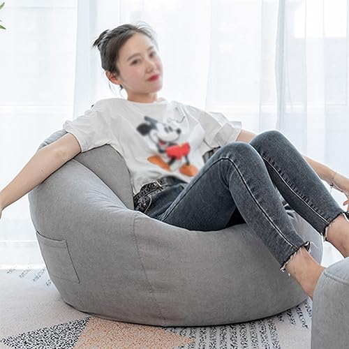 RUCRAK Puf gigante de relleno para sofá cama puf asiento de habitación futón abombado muebles de descanso sin relleno