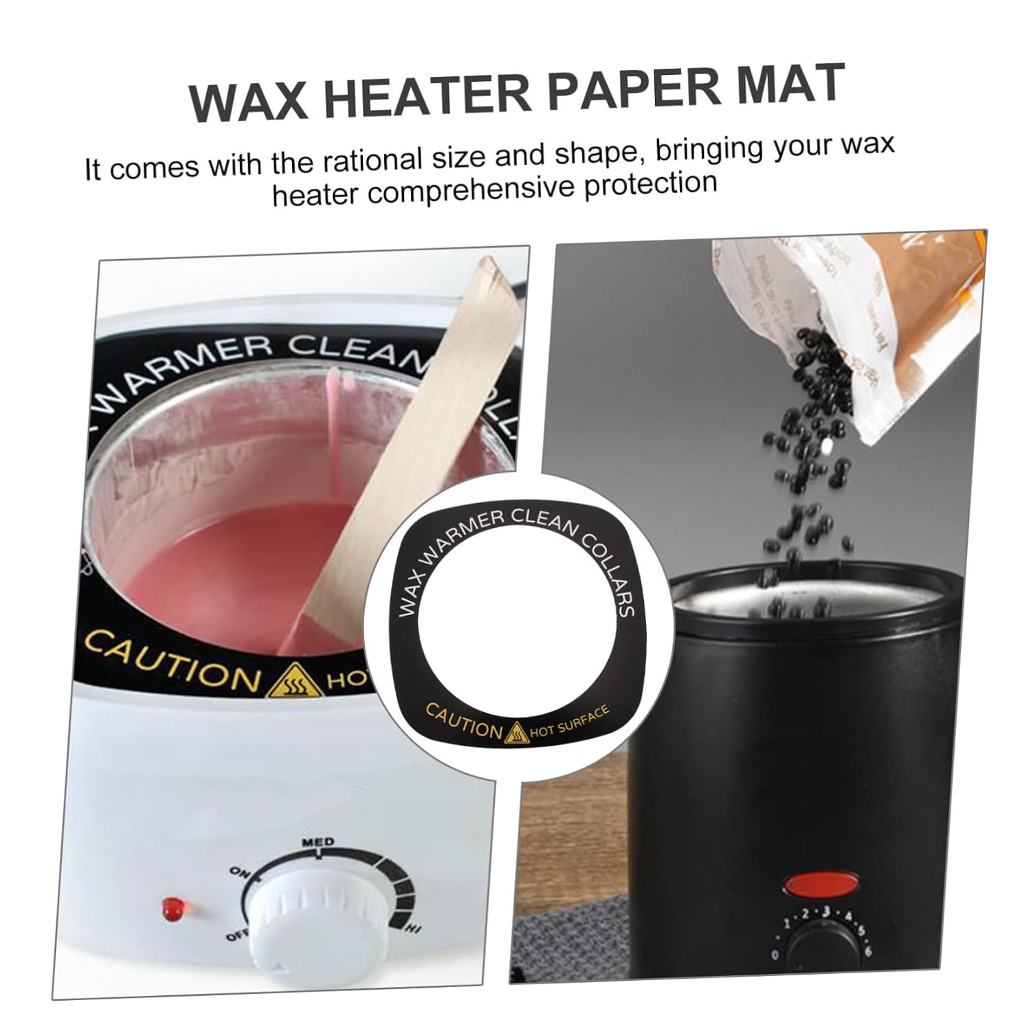 50pcs Wax Heater Paper Pads for Unhairing Machine Clean