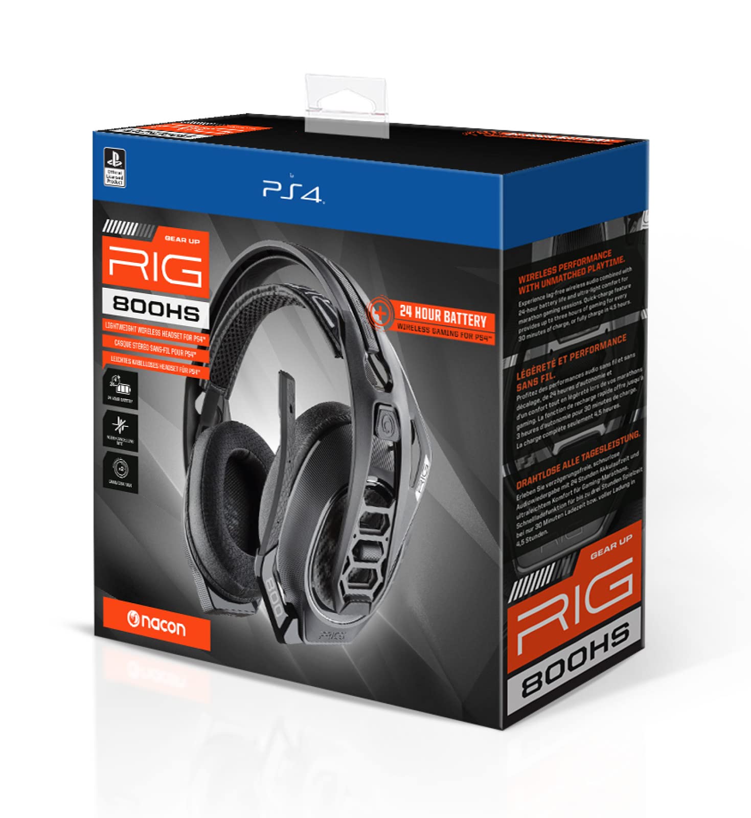 Plantronic - Auriculares Gaming RIG Serie 800HS con licencia Sony PS4 (PS4)