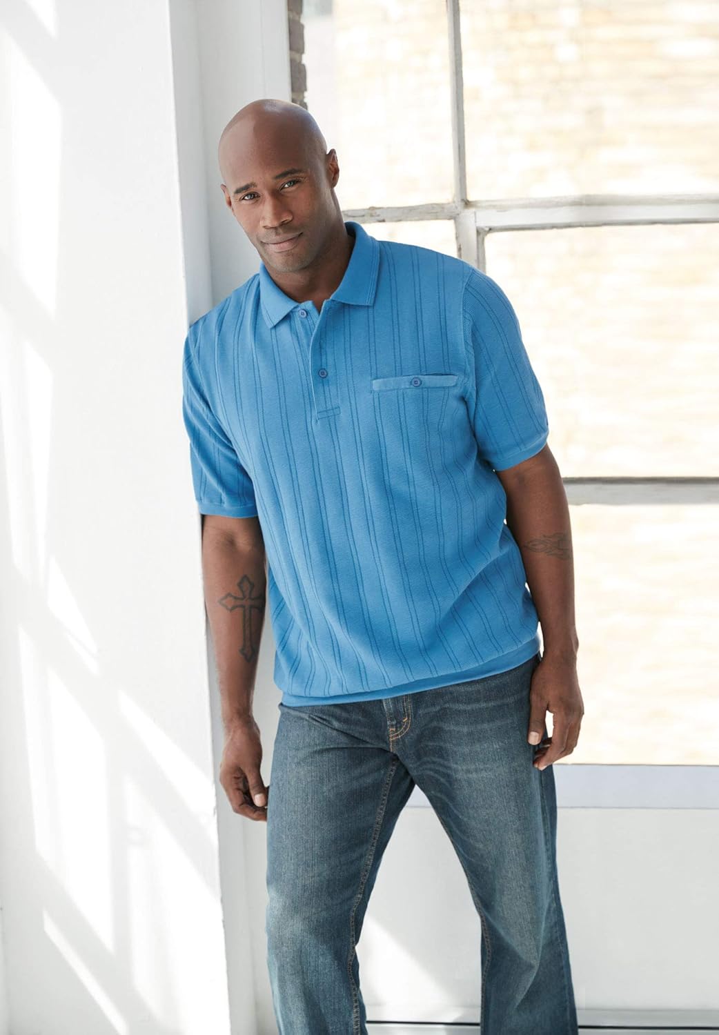 KingSize Men's Big & Tall No Tuck Polo Shirt