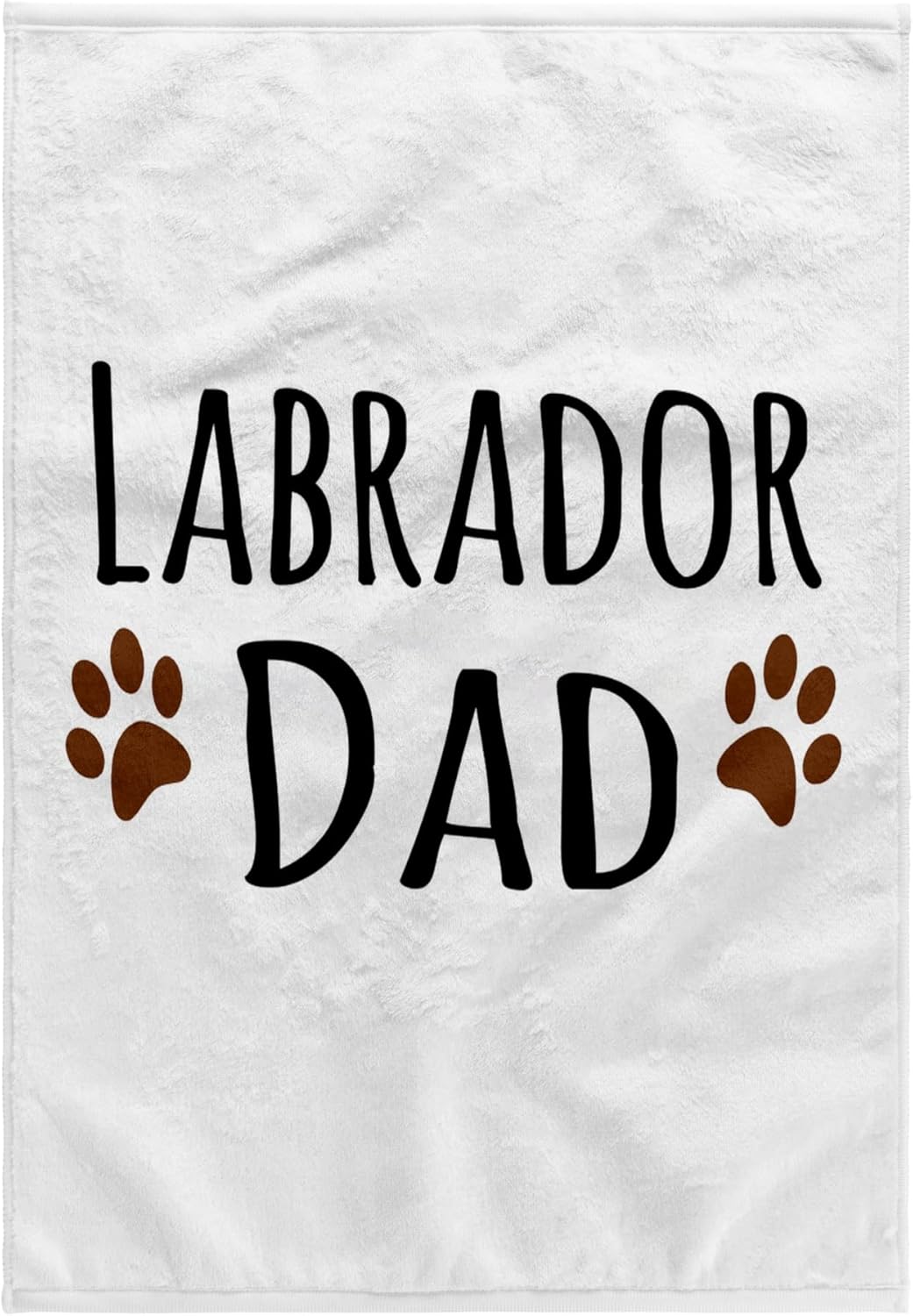 3dRose Labrador Dog Dad - Lab Doggie by Breed - Brown Muddy paw Prints - Doggy Lover pet Owner Love 22x30 Bath Hand Pool Towel