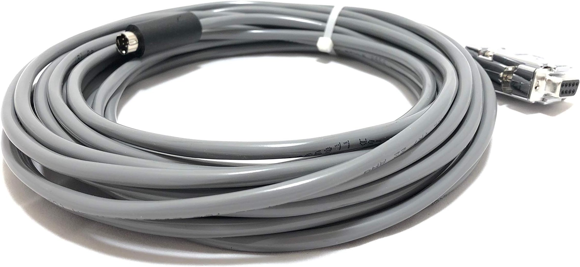 100' EVI Control Cable VISCA RS232 Cable for Sony, PTZ Optics, and Other VISCA Compatible Cameras (8 Pin Mini Din to 9 Pin D-Sub Serial Computer Connector) Made in The USA