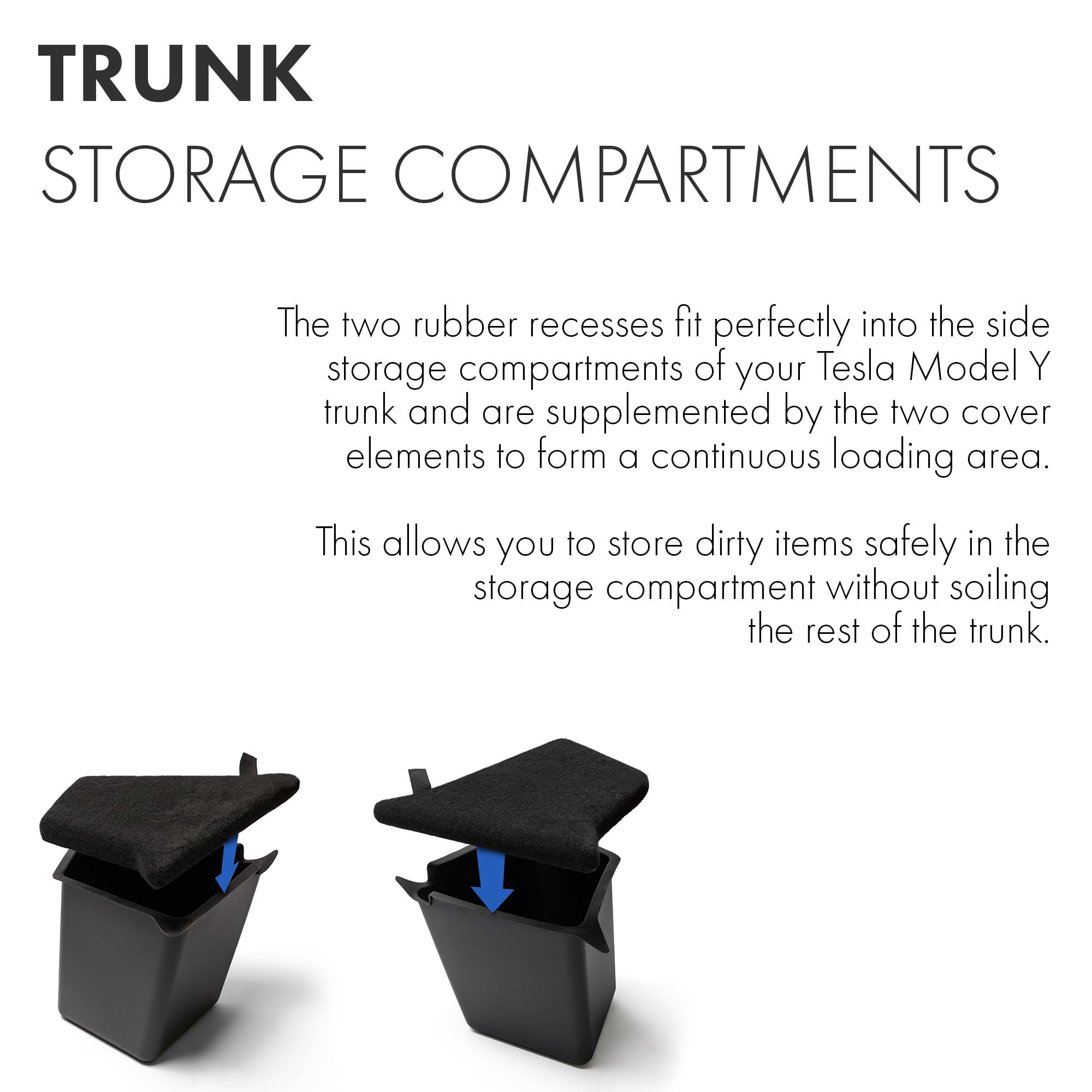 Organizer Per Bagagliaio Tesla Model Y 2021-2024 - Contenitore Impermeabile Con Coperchio - 2 Pezzi - Foto 11