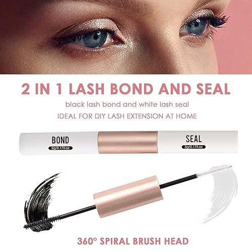 Miniatura 5 de Kit de extensiones de pestañas para bricolaje, 120 unidades, pestañas individuales con aplicador de pestañas y aplicador de sellado, extensiones de