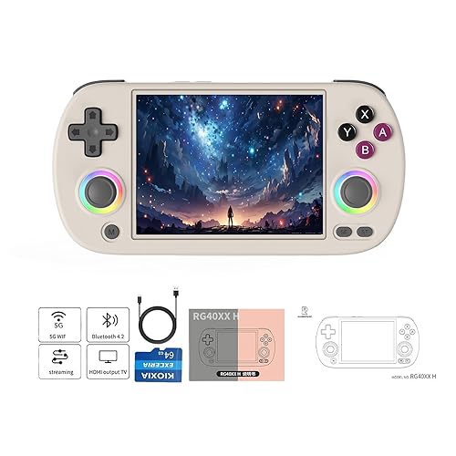 RG40XX H Retro Handheld Game Console 4-inch 640*480 IPS Screen