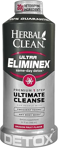 Herbal Clean - Ultra Eliminex, Premium 1 Step Ultimate Cleanse, desintoxicación el mismo día, (fruta del dragón, 32 onzas líquidas)