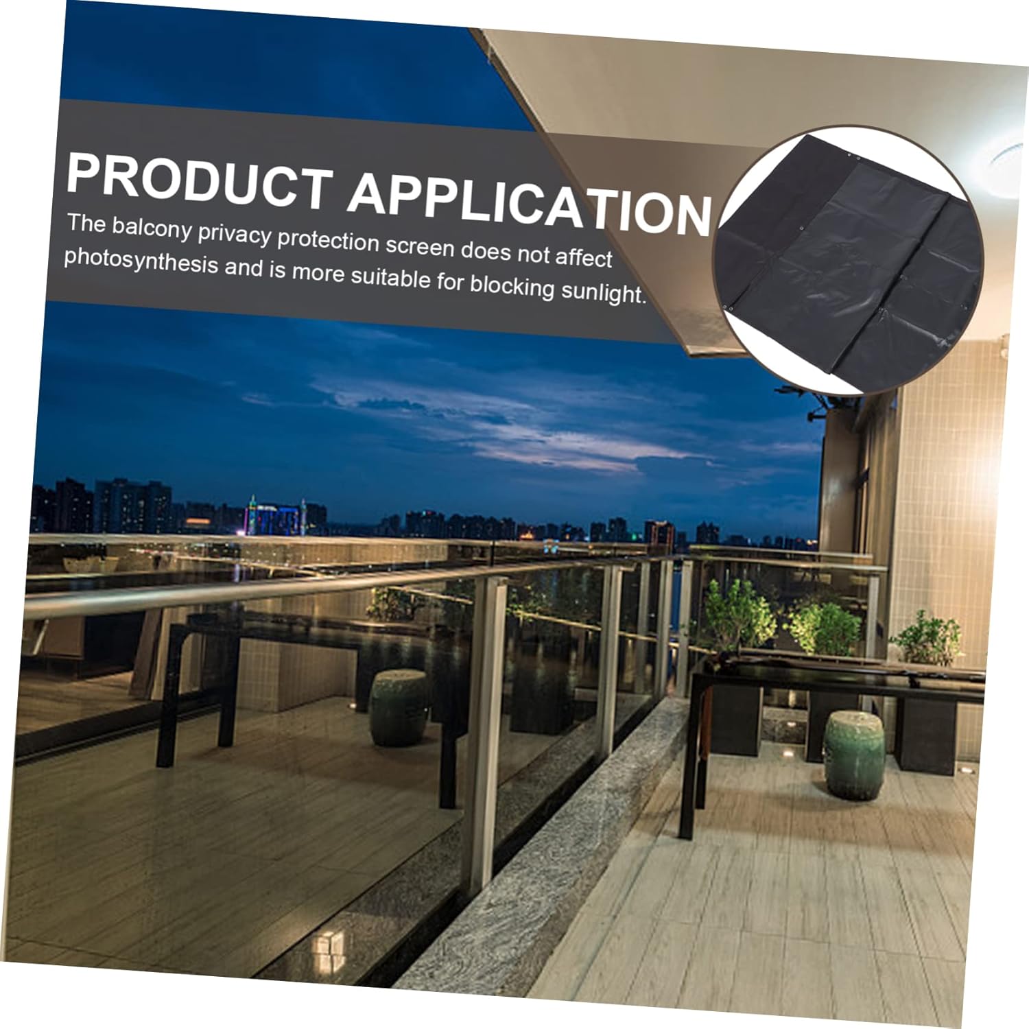 Balcony Privacy Screen Fencing Cover Cord Sun Shade Cover Fence Slats Privacy Screens for Patio