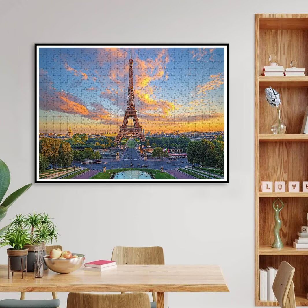 Puzzle 1000 Pezzi, Puzzle Parigi per Adulti, 70x50cm, Compact Box -4488