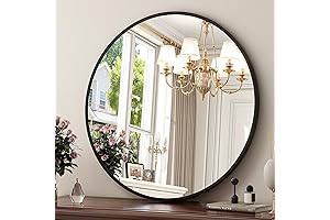 30-Inch Large Round Wall Mirror