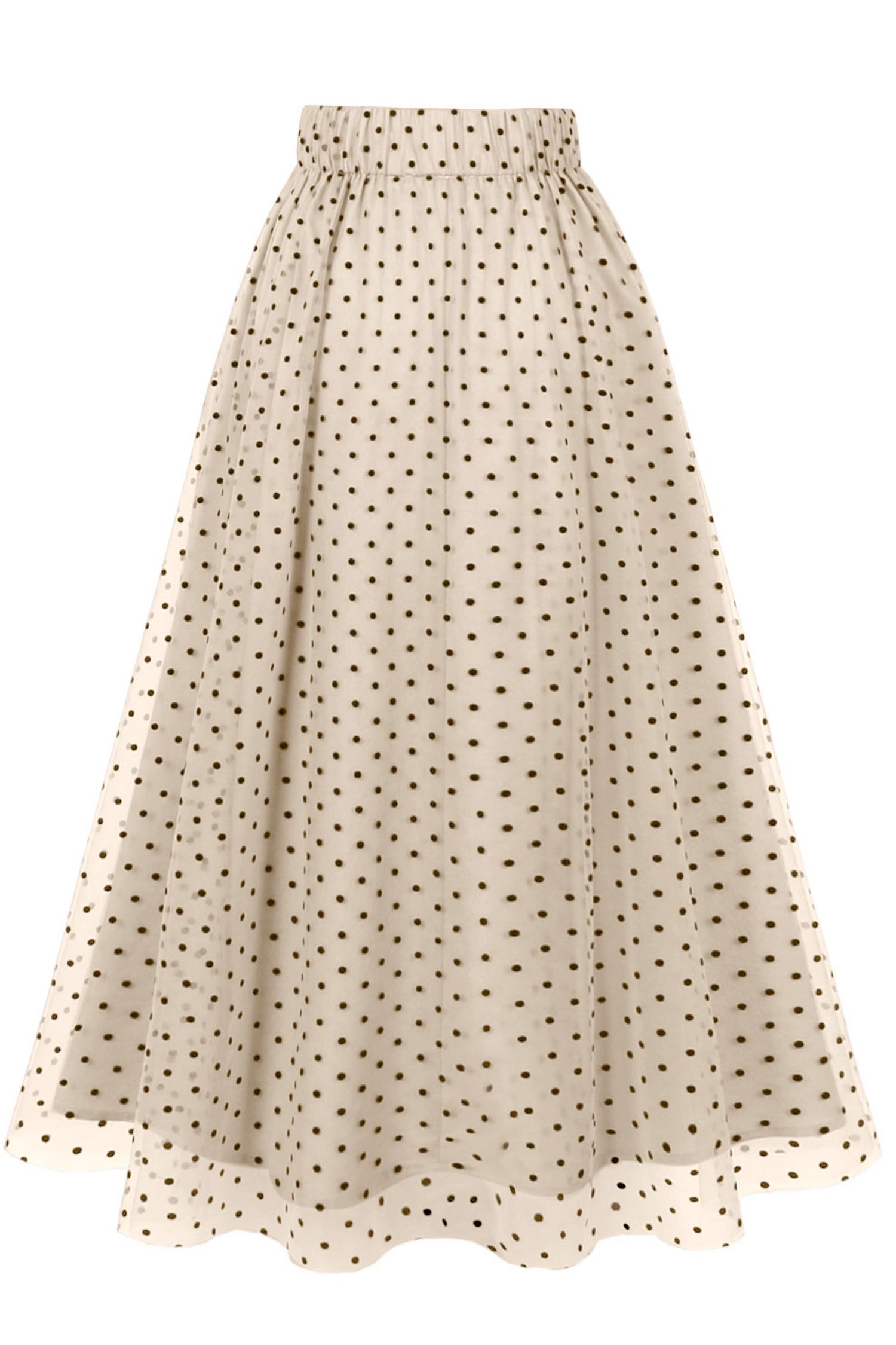 AXOE Donna Gonna Tulle Lunga Linea A Midi Elegante Elastico in Vita Alta Estiva Casual Ufficio