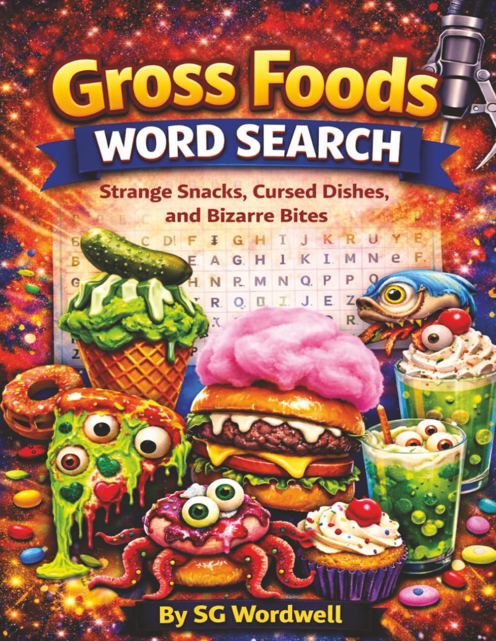 Gross Foods Word Search: Strange Snacks, Cursed Dishes, and Bizarre Bites