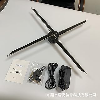3D Holographic Projection Fan 3D Holographic Fan Advertising Machine Led Stereo Rotating Suspended Air Imaging Naked Eye No Screen Projection for Advertising Display