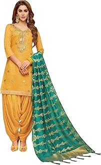 Designerharsha Women's Wear Heavy Chaderi slik Punjabi Shalwar Kameez Patiyala Suits Indian Pakistani Fancy Dress
