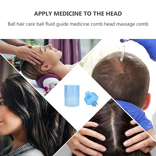 Miniatura 6 de Peine aplicador de aceite para botella de plástico recargable para cuidado masajeador duradero